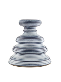 Candelabro ceramica rayitas. 51798