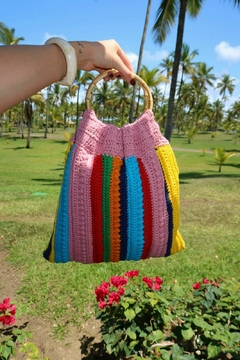 BOLSA CROCHÊ RAINBOW - SOB ENCOMENDA POR WHATSAPP - comprar online