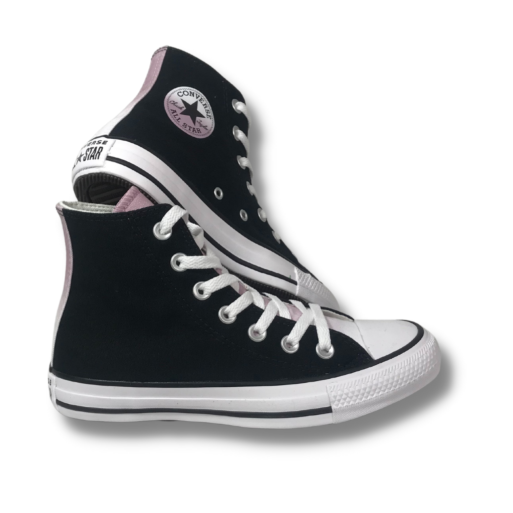 ALL STAR CHUCK TAYLOR PRETO/ROSA PÁLIDO - Loja Rock n' Roll