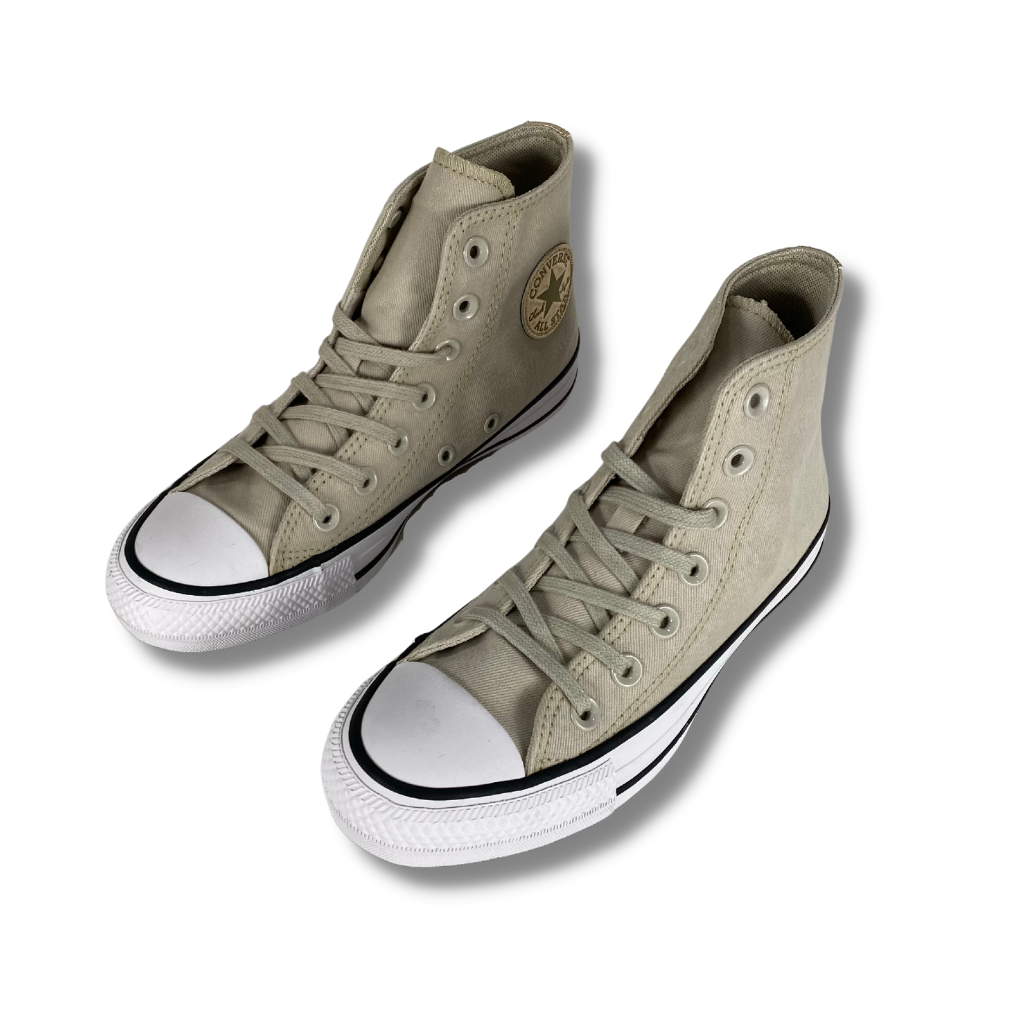 Tênis Converse Chuck Taylor All Star Hi Bege Claro/Ouro