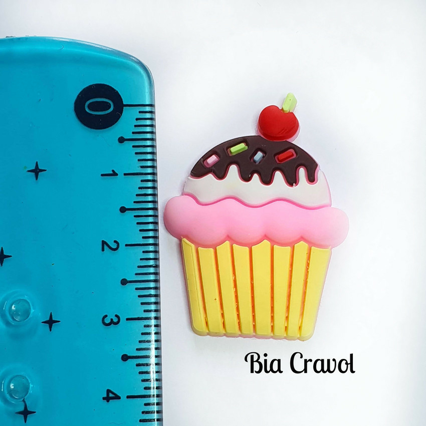 Aplique de Silicone - Cupcake I