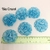 Flor de Tecido - Azul Bebê - 10 unidades