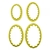 Cortador Oval Babado - 4pcs - Blue Star