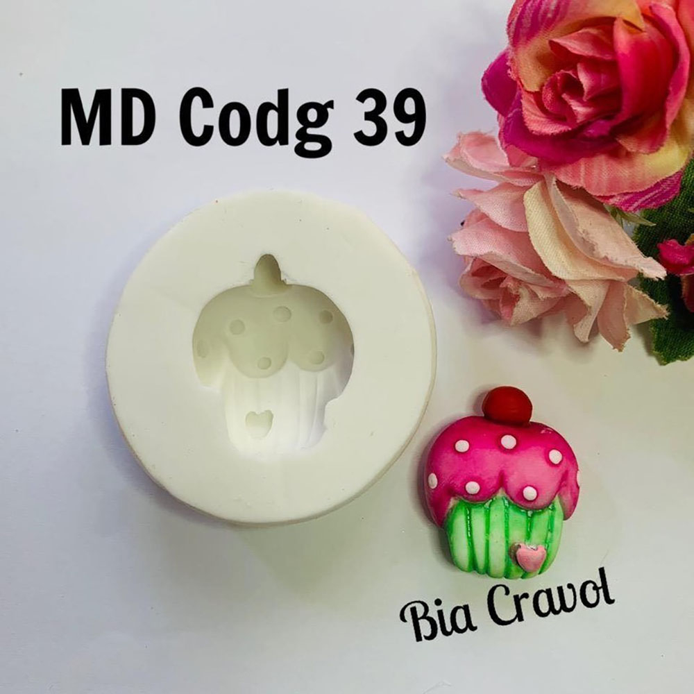 Molde de Silicone - codg 39 - Cupcake Fofinho - MD Moldes