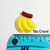 Aplique de silicone - Banana - 2,5 cm - 1 unid