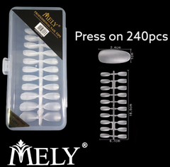 Tips Mely Soft gel/Press on Almendras x 240pcs