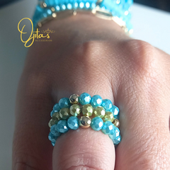 Set Anillos Crystal Sea - comprar online