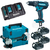 COMBO PARAFUSADEIRA DHP482Z+ ESMERILHADEIRA DGA504Z + BATERIA + CARREGADOR 220V + MALETA - MAKITA