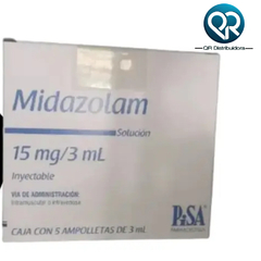 Midazolam 15mg/3ml - Solución Inyectable