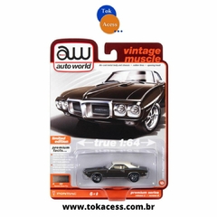 Miniatura 1:64 Auto World - Vintage Muscle - 1969 Pontiac Firebird - Espresso Brown Poly - Edição Limitada