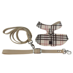 Kit Peitoral para Cachorro Style - Tartan - Aus Miaus