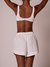 Short tricoline Off White na internet