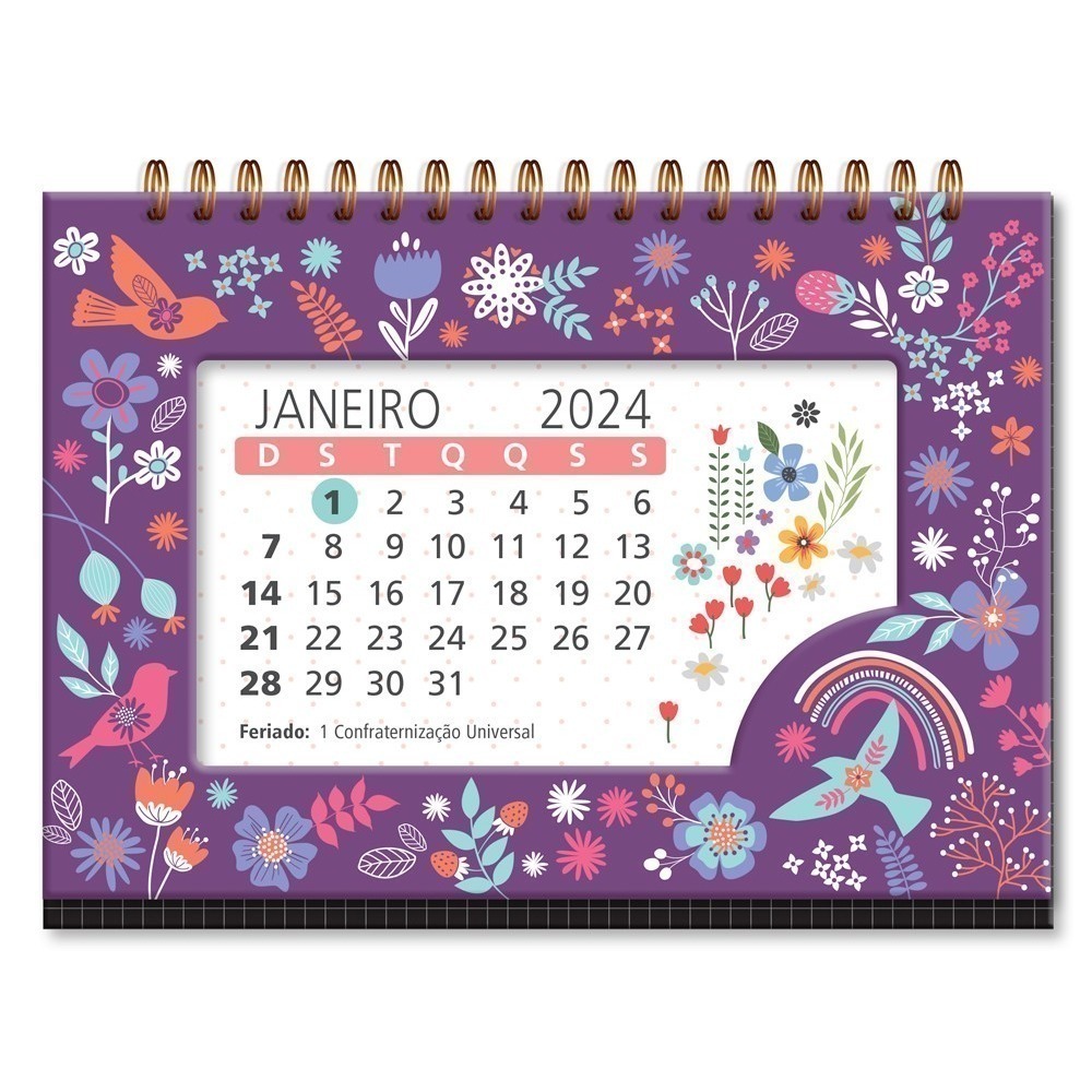 Gabarito de Calendário 2021 para Tema Infantil