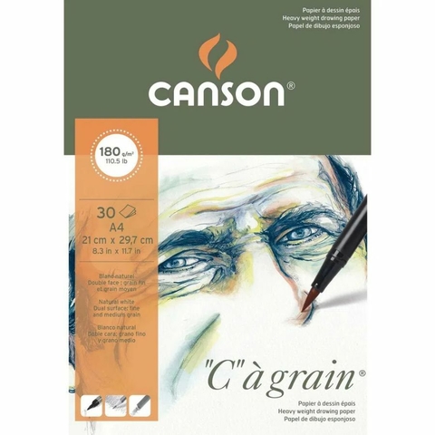 Bloco para Desenho A4 Vegetal 60g c/ 50 Fls - Canson na Papelaria Art Nova