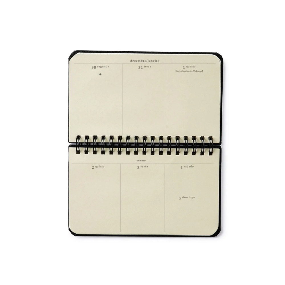 Planner Semanal Office WireO Cicero 2025 Astral Eclipse Caramelo 15,5x9