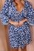 VESTIDO LP CACHEQUER CURTO ESTAMPADO - AZUL - comprar online