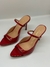 MULE LUIZA BARCELOS EM VERNIZ - VERMELHO