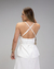 VESTIDO COM CINTO METALIZADO LOGO - OFF WHITE - comprar online