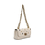 BOLSA RETANGULAR MIX PINS COURO FLOATER CREME - Quinta Valentina - Sapatos e Bolsas