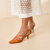 SCARPIN SLINGBACK SALTO BAIXO FIVELAS COURO VERNIZ SHOW HERMES - comprar online