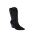 BOTA WESTERN BORDADO LATERAL COURO CAMURÇA PRETO E KUBRICK PRETO - comprar online