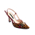 SCARPIN SLINGBACK METAL LOGO COURO PELO LEOPARDO E COURO NOBUCK GARNET - Quinta Valentina - Sapatos e Bolsas