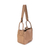 BOLSA SHOPPER QUADRADA COURO JAGUAR COCONUT