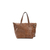 BOLSA GRANDE BASICA COURO TRESSE MESCLA E COURO SLIM FLY CHESNUT - comprar online