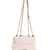 BOLSA SHOULDER MATELASSE ONDAS COURO JAGUAR OFF WHITE - Quinta Valentina - Sapatos e Bolsas