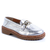 LOAFER METAL SOLADO TRATORADO COURO CRISTAL PRATA - comprar online