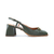 SCARPIN SALTO BLOCO SLINGBACK ENFEITE METAL COURO VENETO MILITAR - comprar online