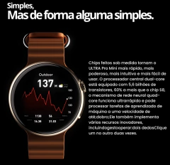 RELÓGIO SMARTWATCH SERIE 9 MINI REDONDO - 40MM - GPS - NFC - Bortoluzzo Exclusive