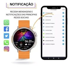 Imagem do RELÓGIO SMARTWATCH SERIE 9 MINI REDONDO - 40MM - GPS - NFC