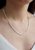 Choker Prata 925 modelo lacraia 3mm - D'argento Joias Prata 925