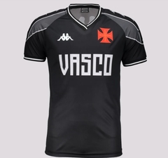 CAMISA VASCO MASCULINA SUPPORTER PRETA MANGA CHUMBO 2023