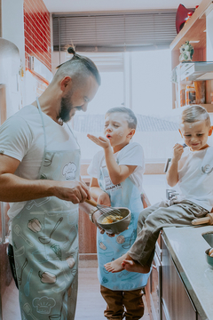 AVENTAL PARA O DIA DOS PAIS CHEF E SEU AJUDANTE