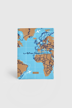 CAPA PARA PASSAPORTE PERSONALIZADA ESTAMPA TRAVEL - Signora | Estilo & Decor