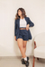 Conjunto Blazer e Shorts Azul Marinho