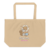 Large organic tote bag