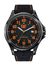 Malla Reloj Cat Operator Pu Nylon Hebilla Color Negro pespuntes naranja - comprar online