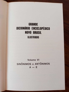 Dicionário Sinônimos e Antônimos (2 Volumes) Editora Novo Brasil. na internet