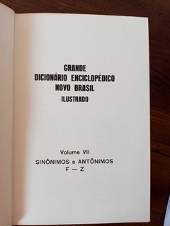 Dicionário Sinônimos e Antônimos (2 Volumes) Editora Novo Brasil. - comprar online