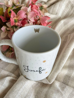 Caneca De Porcelana Personalizada Com Ouro - Inspire Gravações | Porcelana personalizada 