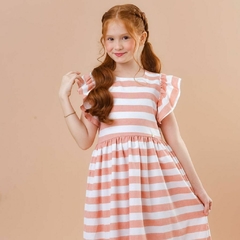 Imagem do Vestido Midi infantil Listrado