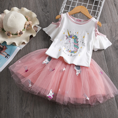 Conjunto 2 peças menina unicornio com tutu