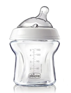 MAMADERA NATURAL CHICCO FEELING VIDRIO 150ml