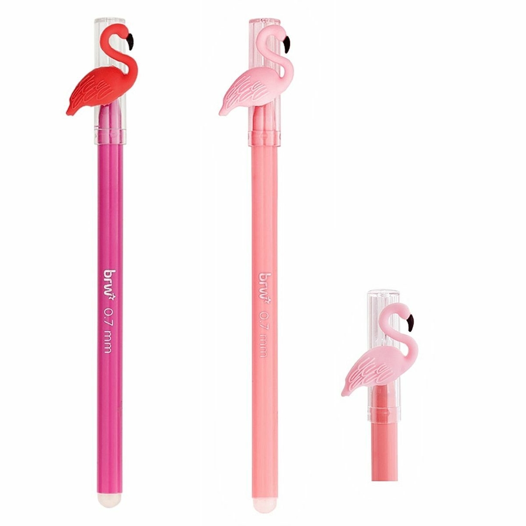 Caneta gel apagável Flamingo - Brw