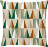 Capa de Almofada Suede Tumblr Verde e Terracota