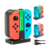Carregador Joy-con Base Suporte Nintendo Switch Dock Com Led
