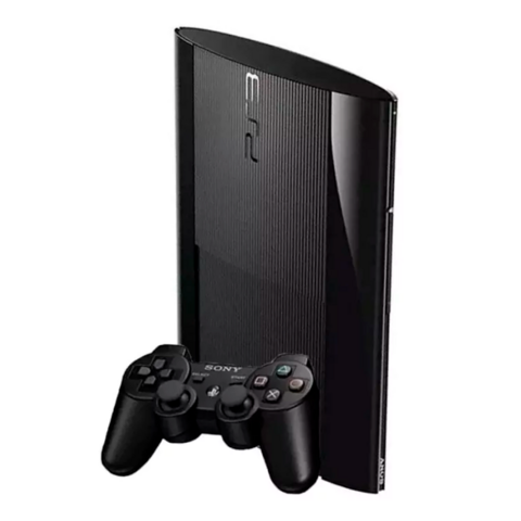 Sony Playstation 3 Super Slim 500gb 2 Controles + 3 Jogos Cor